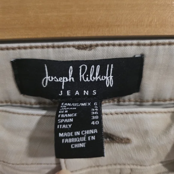 Joseph Ribkoff Taupe Straight Leg Jeans - Picture 4 of 12